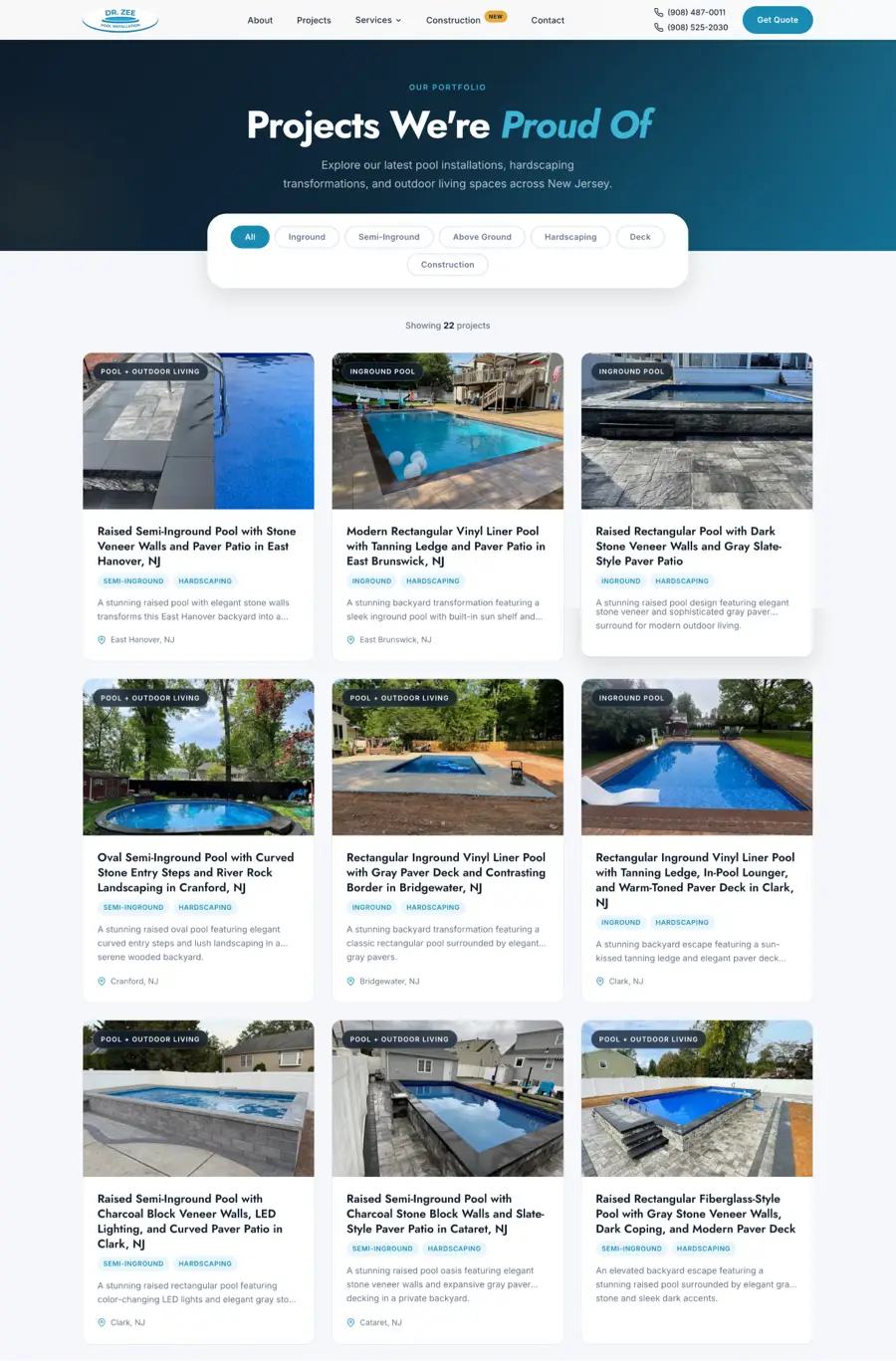 Zee Pools project gallery